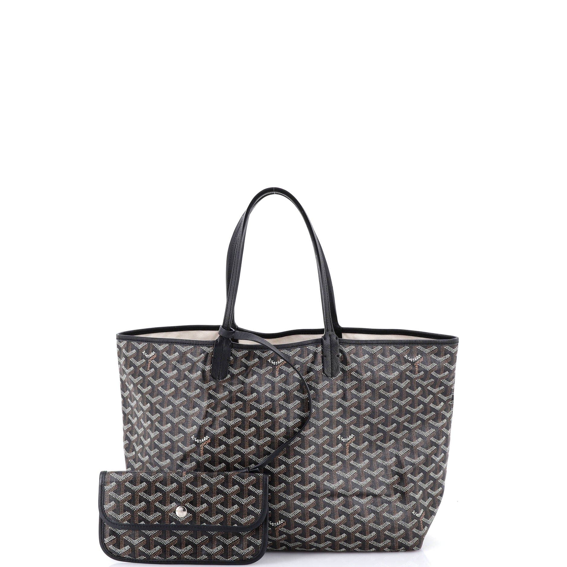 Pre-Owned Goyard Saint Louis Tote Coated Canvas PM, Alternate, color, Black