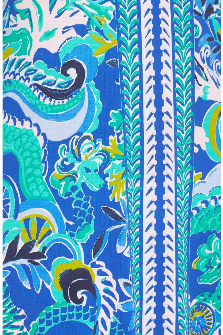 Anissa Maxi Dress, Alternate, color, BLUE GROTTO SIRENS AND SPIRITS