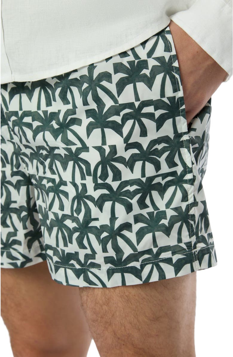 Onia Charles 4" Swim Trunk, Alternate, color, Off Wht/Dk Oliv