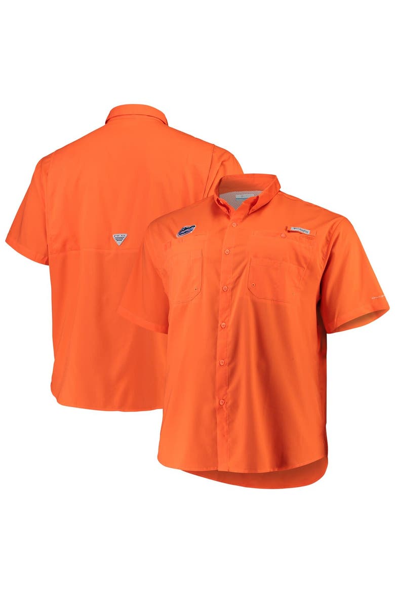 Men's Columbia Orange Florida Gators Big & Tall Collegiate Tamiami Button-Down Shirt, Main, color, Orange