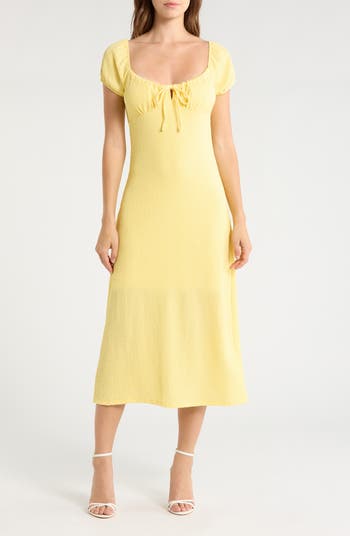 Madden Girl Puff Sleeve Midi Dress | Nordstromrack