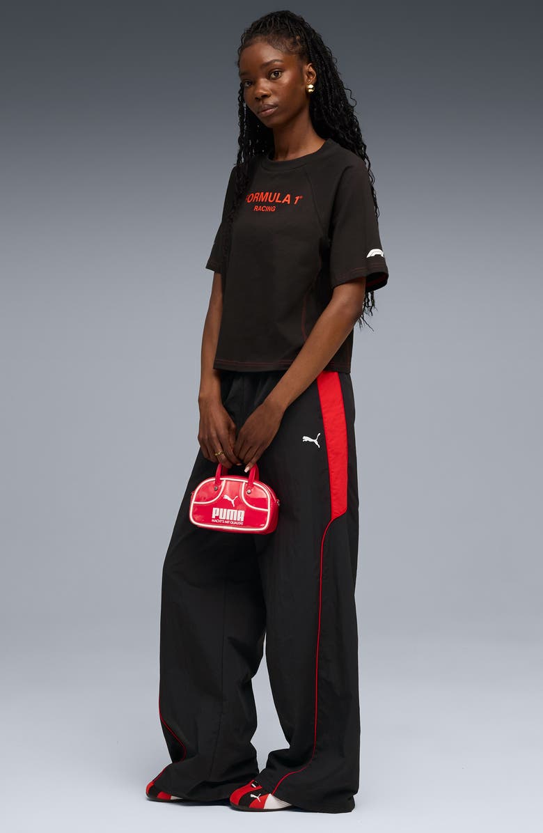 PUMA Formula 1<sup>®</sup> Woven Nylon Wide Leg Pants, Alternate, color, Puma Black