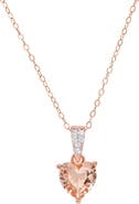 Queen Jewels Heart-Cut Cubic Zirconia Pendant Necklace