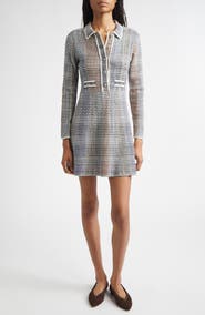 Veronica Beard Lauper Tweed Knit Minidress