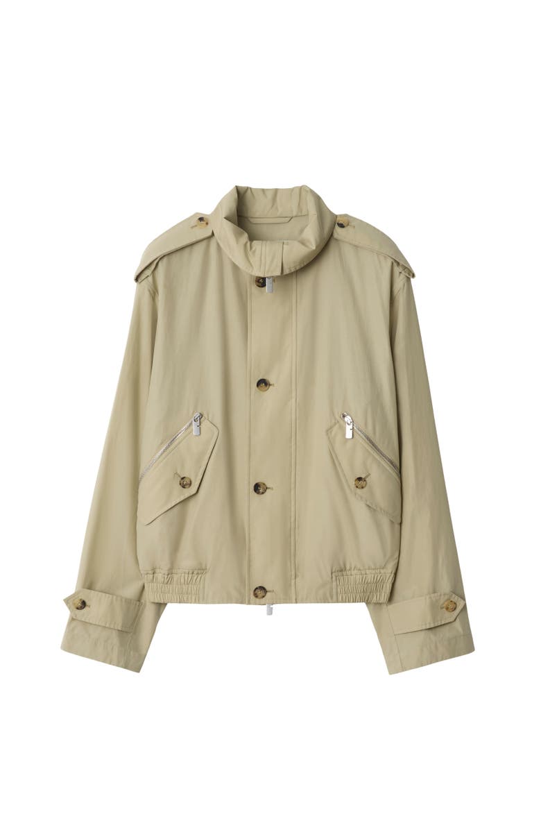 Burberry Cotton Nylon Jacket, Alternate, color, Hunter Beige