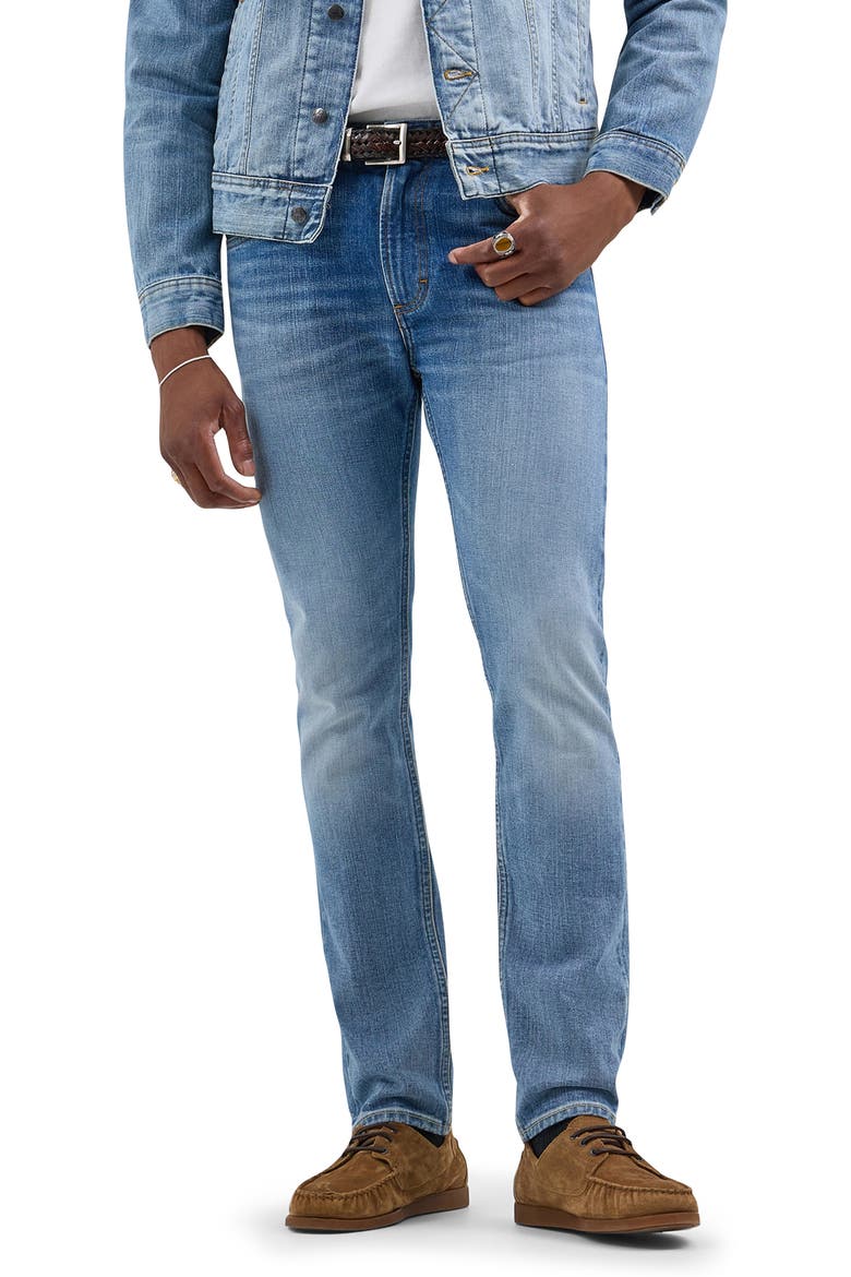 Rider Stretch Slim Straight Leg Jeans, Main, color, WASHED OLIVER