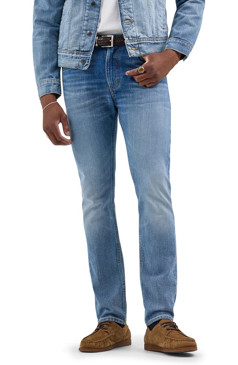 Lee Rider Stretch Slim Straight Leg Jeans, Main, color, Washed Oliver