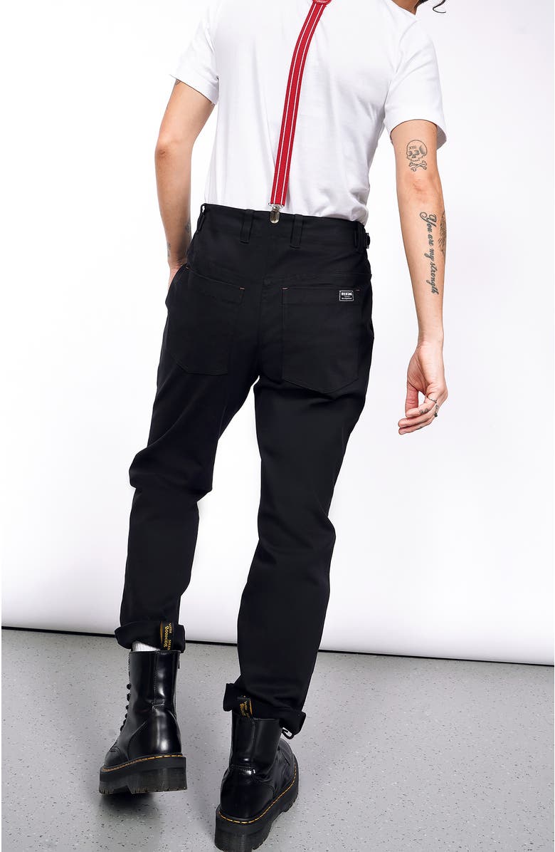 WILDFANG The Essential Cotton Twill Utility Pant, Alternate, color, Black