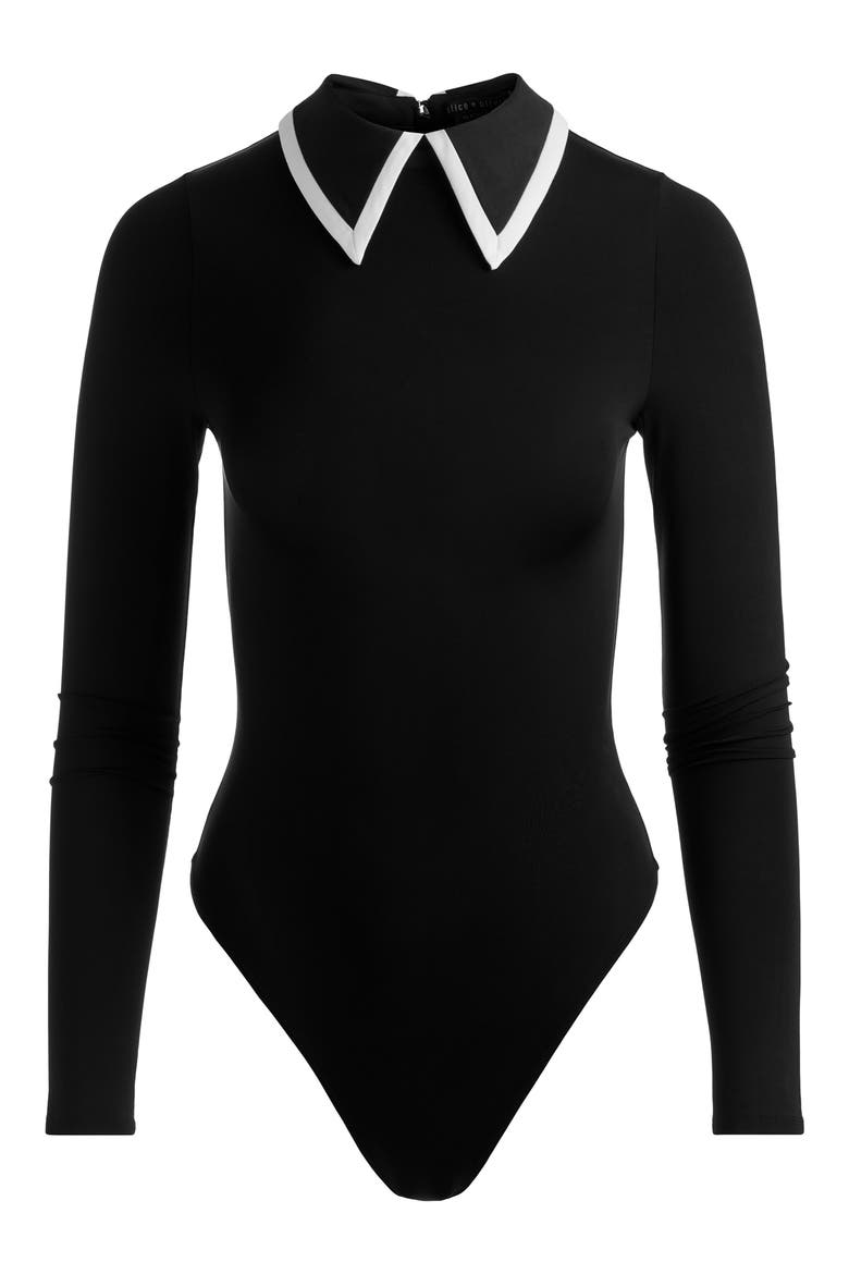 Keenan Polo Bodysuit, Alternate, color, BLACK