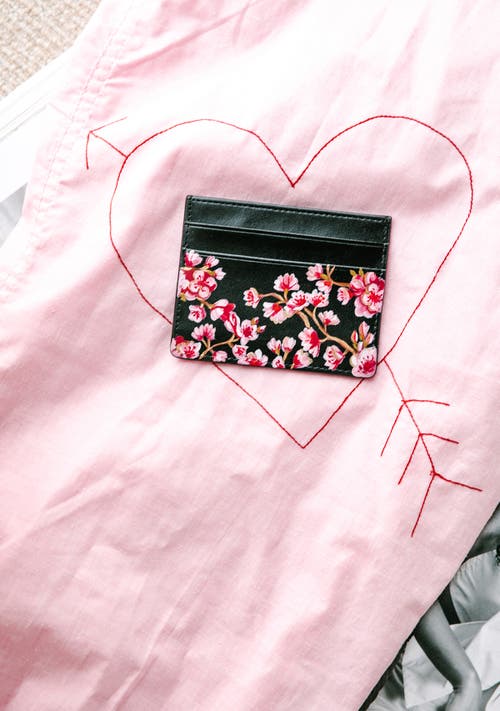 Alepel Cherry Blossom Cardholder In Cherry Blossom