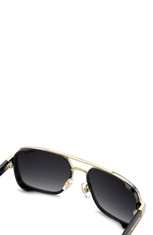 Carrera Eyewear 1092/s 58mm Gradient Rectangular Sunglasses In Black