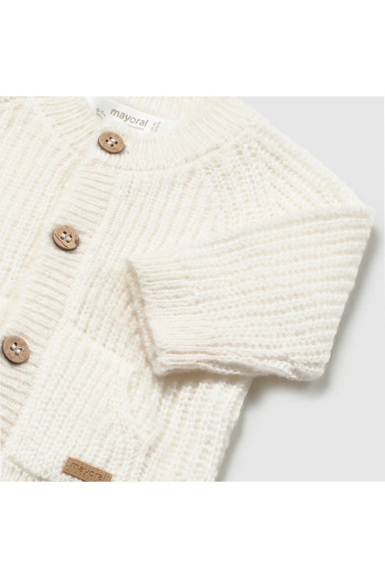 Ribbed Knit Pocket Cardigan, Alternate, color, White