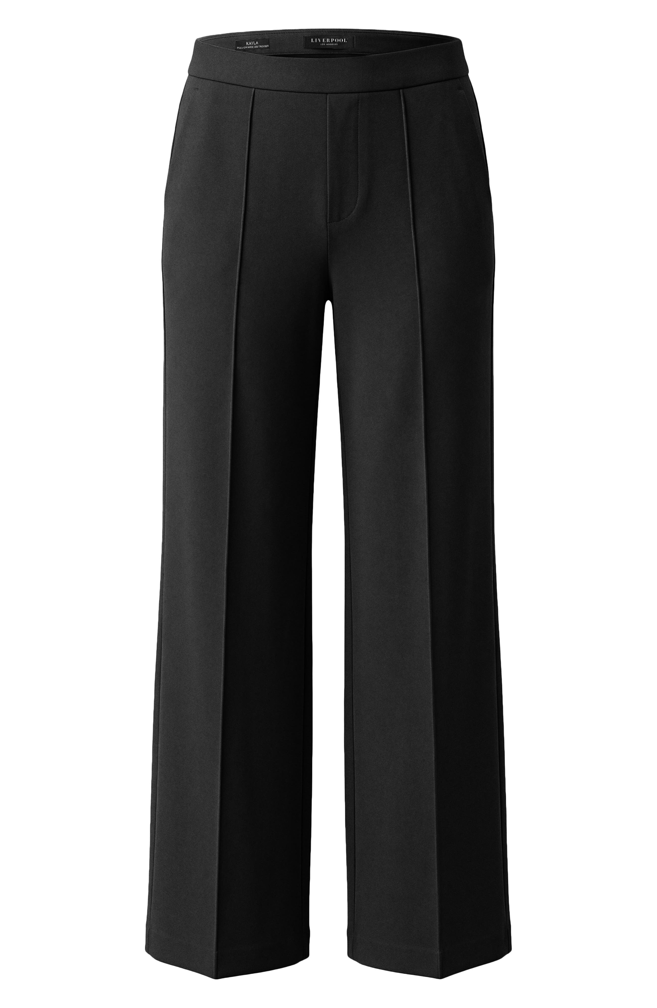 pull on black dress pants Slimsation Petite Pull On Ankle Slimming Pant