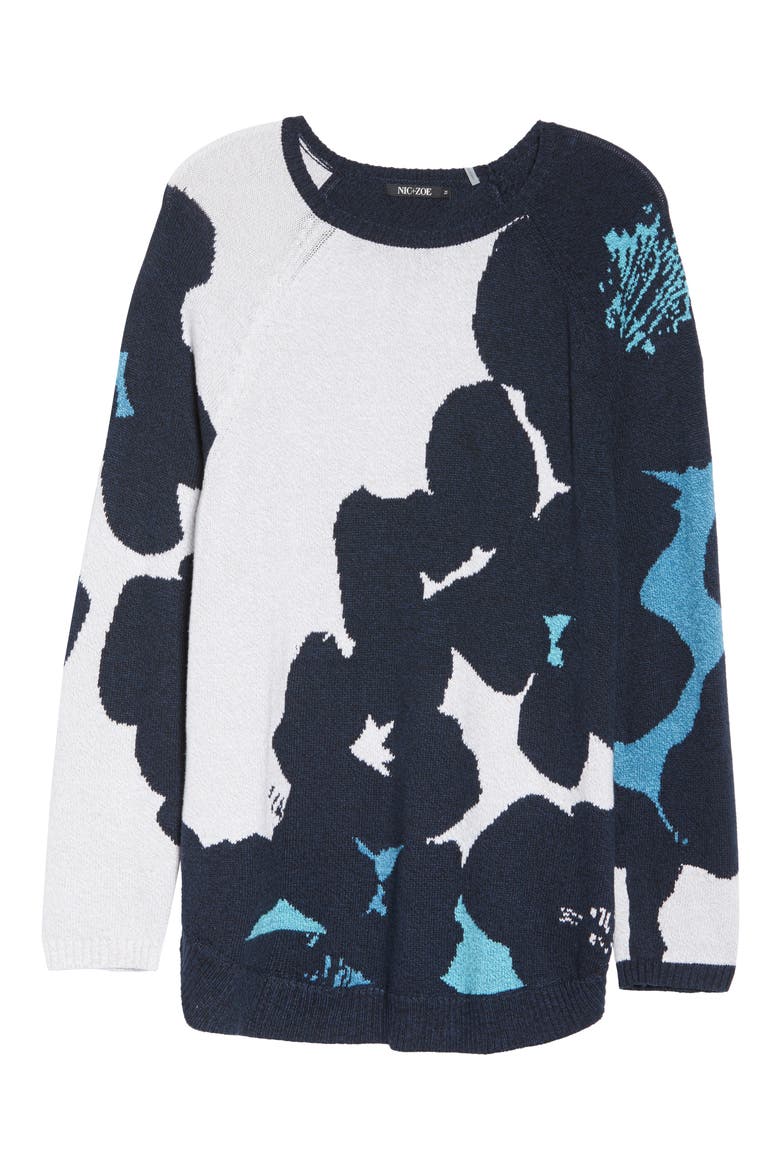 Fresh Start Cotton Blend Sweater, Alternate, color, MULTI