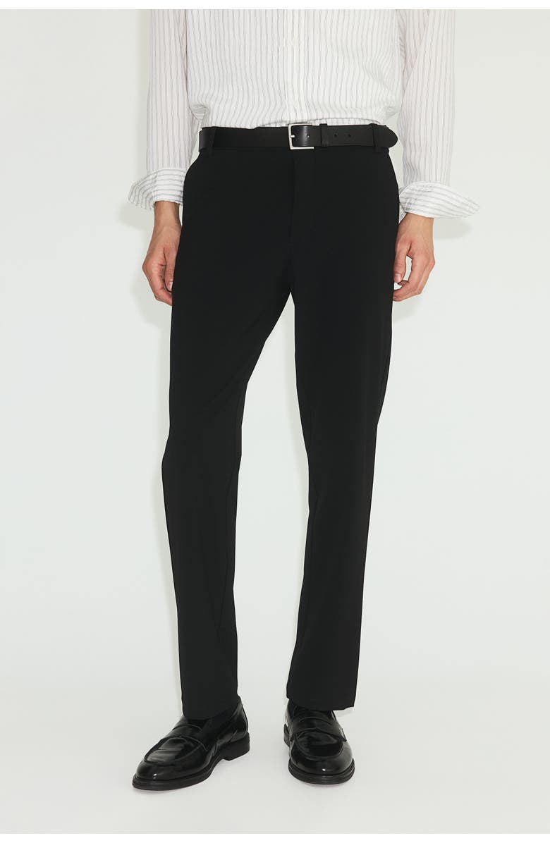 H&M Four-way Stretch Chinos, Alternate, color, Black