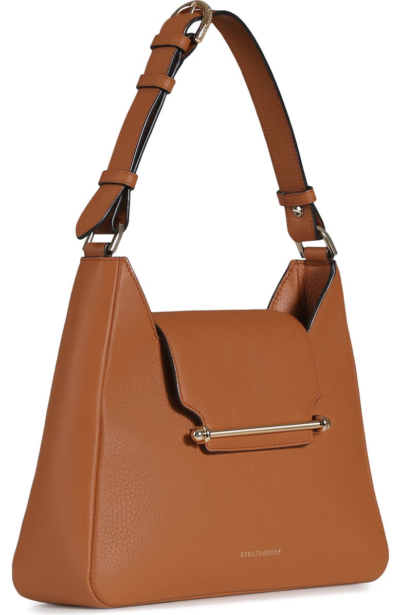 Strathberry Multrees Leather Hobo, Alternate, color, Tan