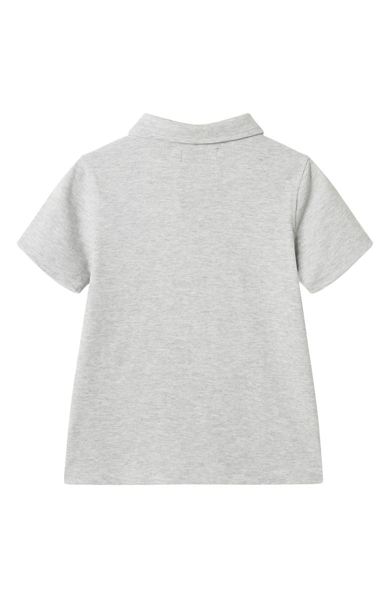 Andy & Evan Kids' Graphic Pocket Polo, Alternate, color, Grey