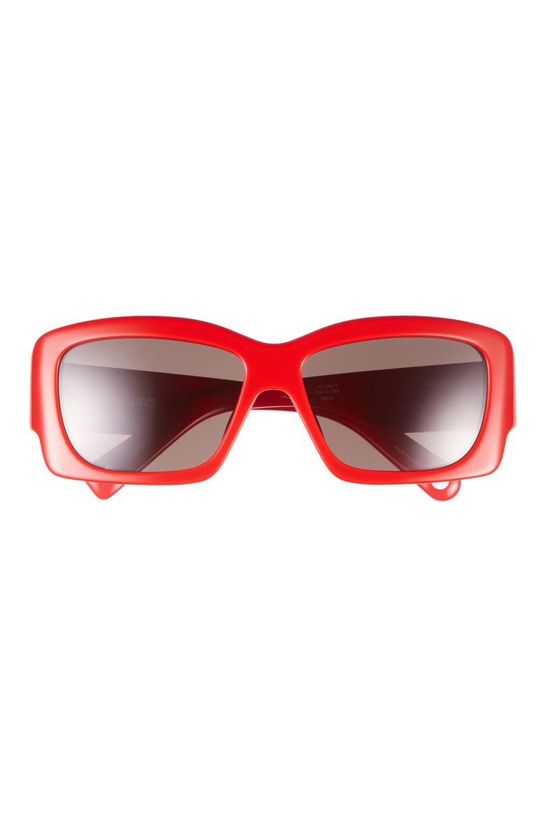 Croisire Square Sunglasses, Main, color, RED/ GUNMETAL