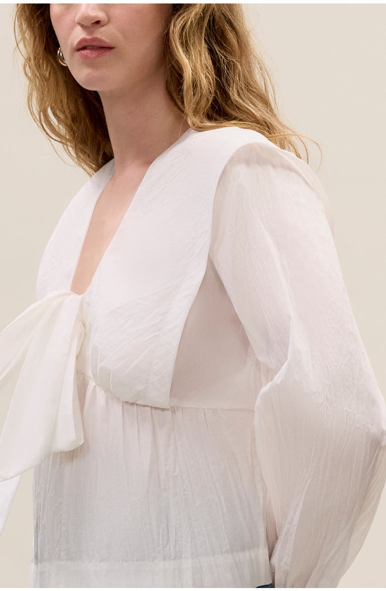 Rebecca Taylor Marietta Cape Blouse, Alternate, color, Milk