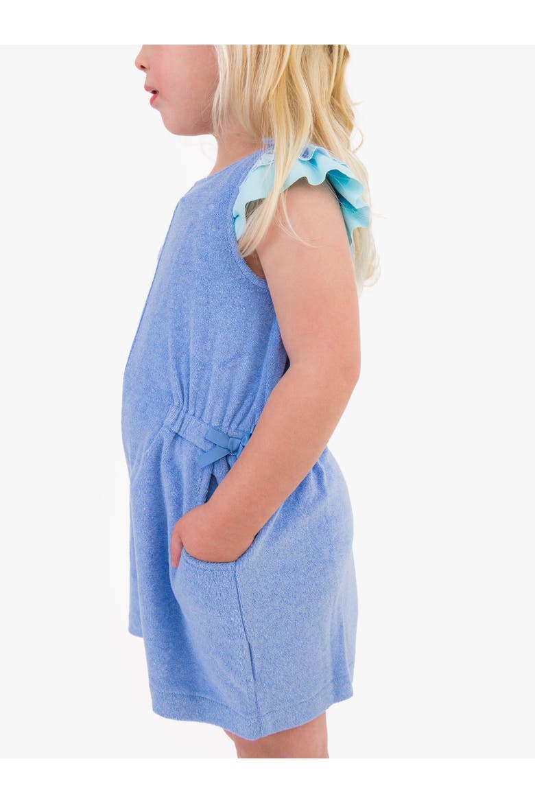 Girls Terry Cover-Up Romper, Alternate, color, Periwinkle Blue