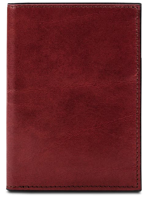 Old Leather Passport Case