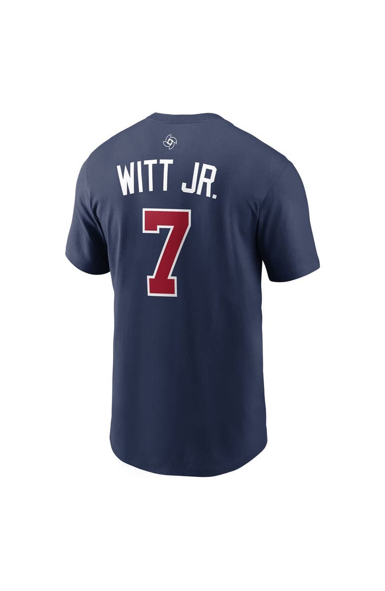 Nike Men's Nike Bobby Witt Jr. Navy USA Baseball 2026 World Baseball Classic Name & Number T-Shirt, Alternate, color, 