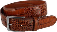 Trafalgar Chance 35mm Mock Mini-African Alligator Embossed Italian Leather Belt