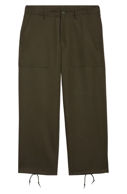 MIL Utility Drawstring Waist Wool Trousers