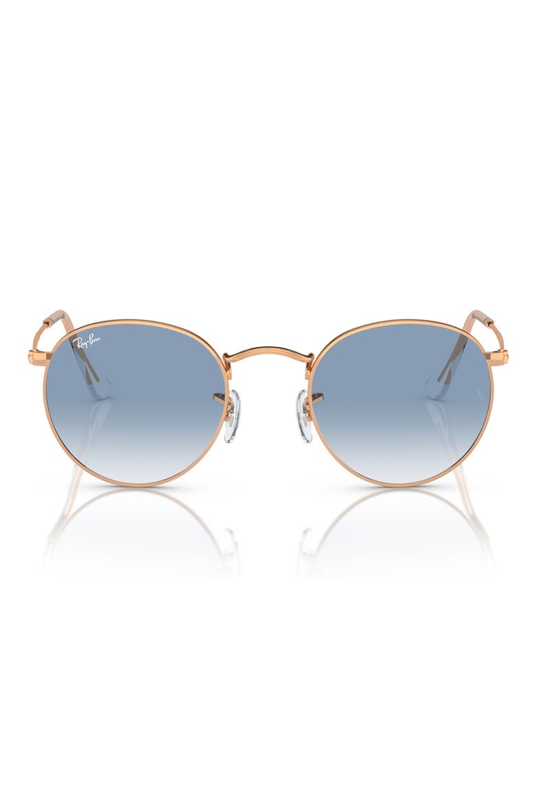 47mm Gradient Round Sunglasses, Main, color, BLUE GRADIENT