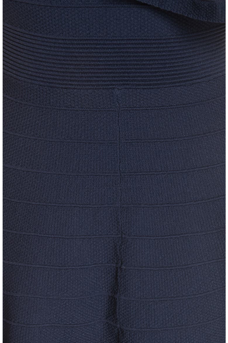 Streena Knit Skater Dress, Alternate, color, NAVY