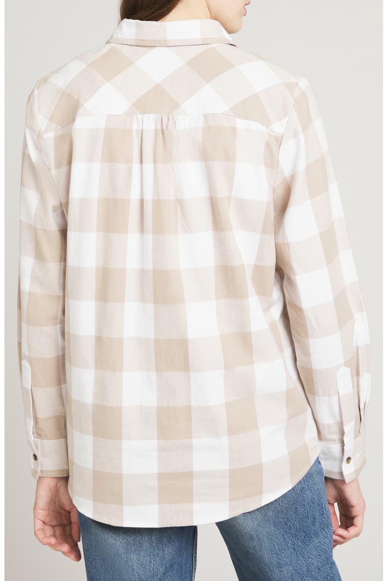 Plaid Flannel Long Sleeve Shirt, Alternate, color, INCENSE