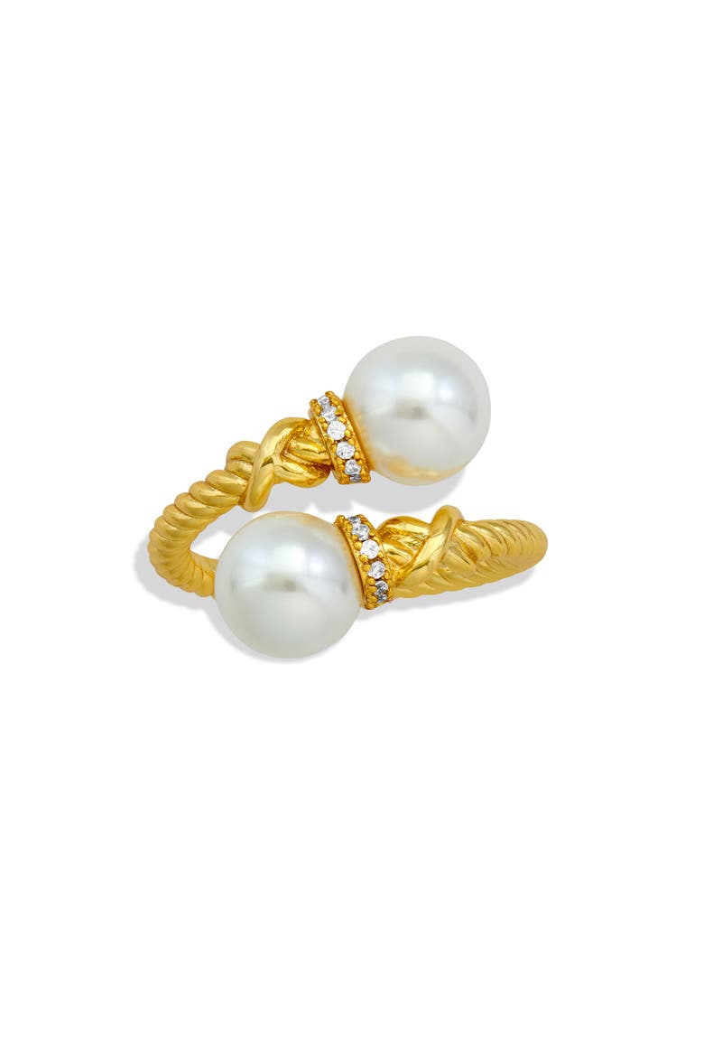 8-9mm Swarovski Cultured Pearl Wrap Ring, Main, color, YELLOW