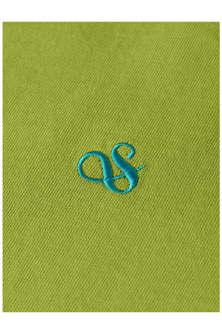 Kids' Logo Embroidered Organic Cotton T-Shirt, Alternate, color, SPINACH GREEN