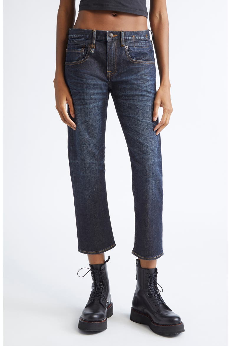 Boyfriend Straight Leg Jeans, Main, color, AVERY INDIGO