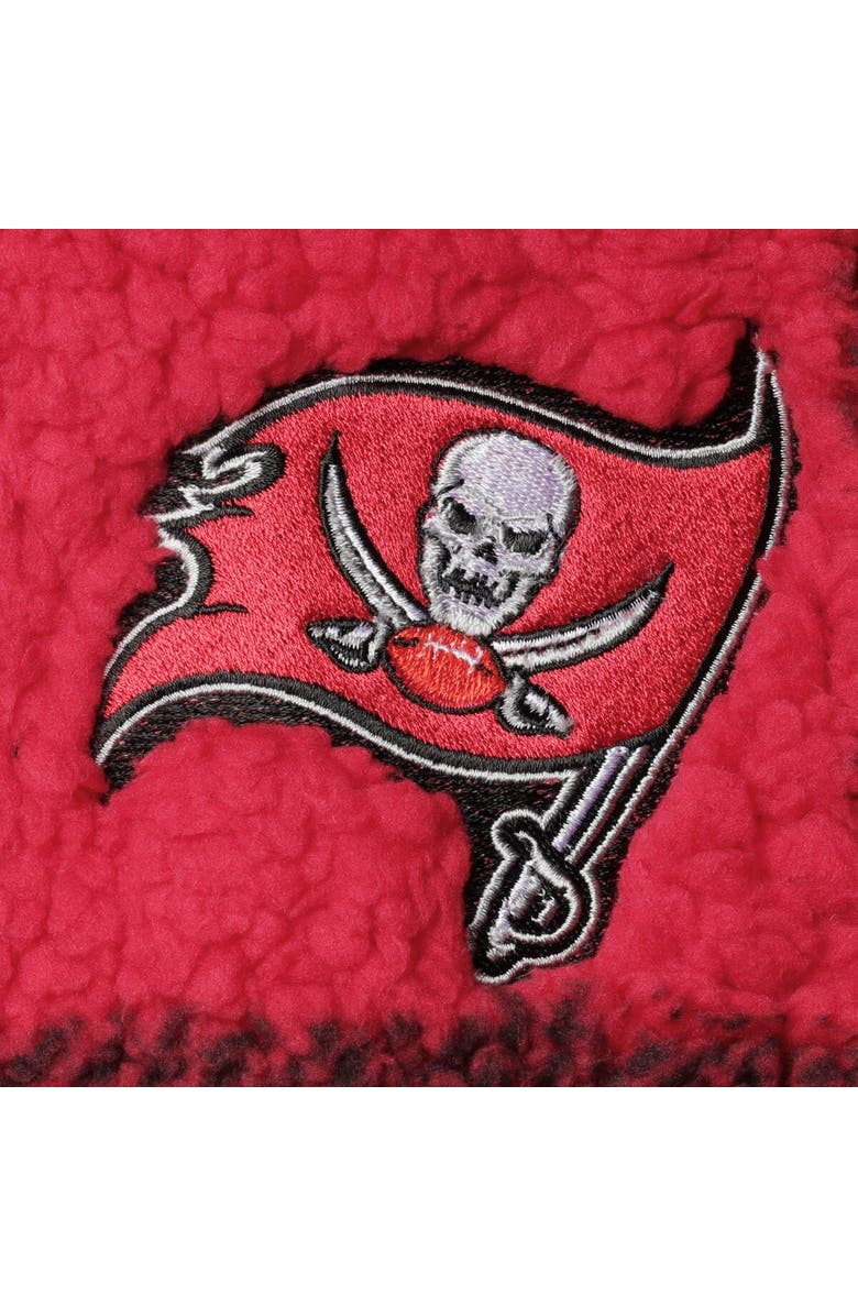 G-III 4HER BY CARL BANKS Women's G-III 4Her by Carl Banks Red Tampa Bay Buccaneers Sherpa Plaid Quarter-Zip Jacket, Alternate, color, Red