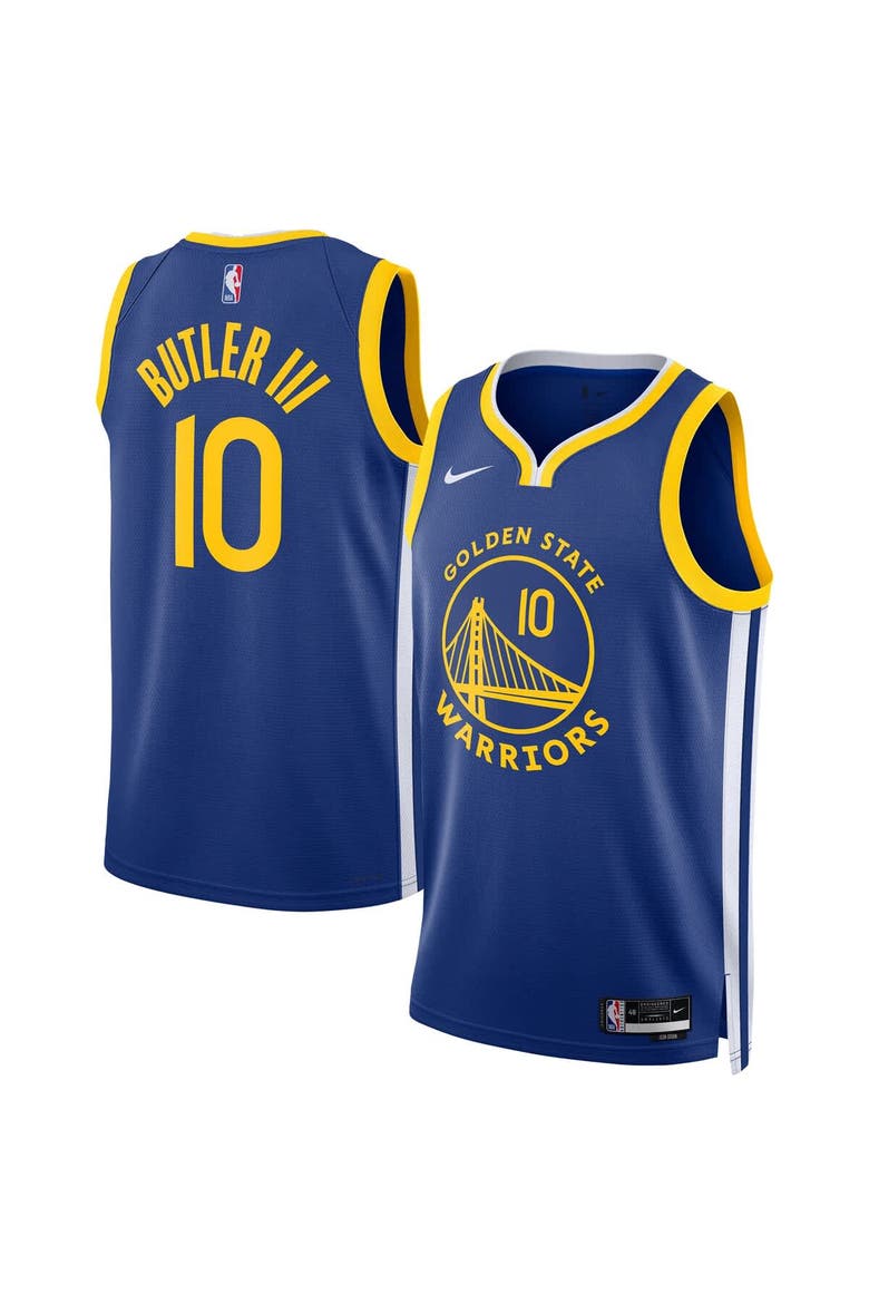 Male Nike Jimmy Butler III Royal Golden State Warriors Swingman Player Jersey - Icon Edition, Main, color, Royal