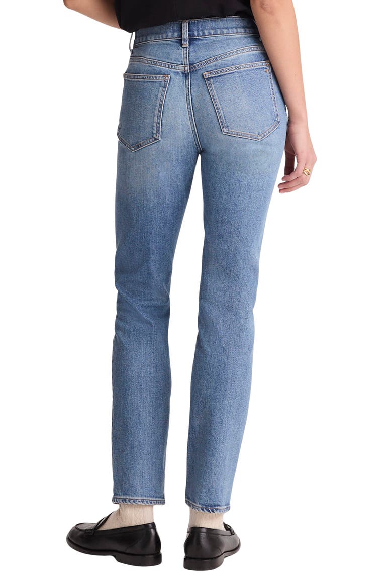 The Jules Slim Straight Leg Jeans, Alternate, color, CONCHO WASH