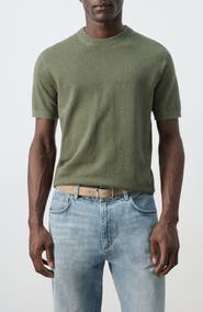MANGO Fine Knit T-Shirt