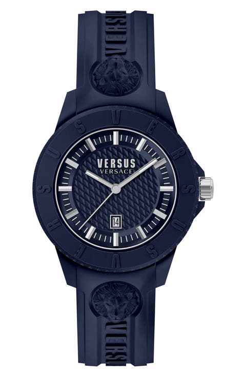 Versace Men's Tokyo R Silicone Strap Watch, 43mm x 10.5mm