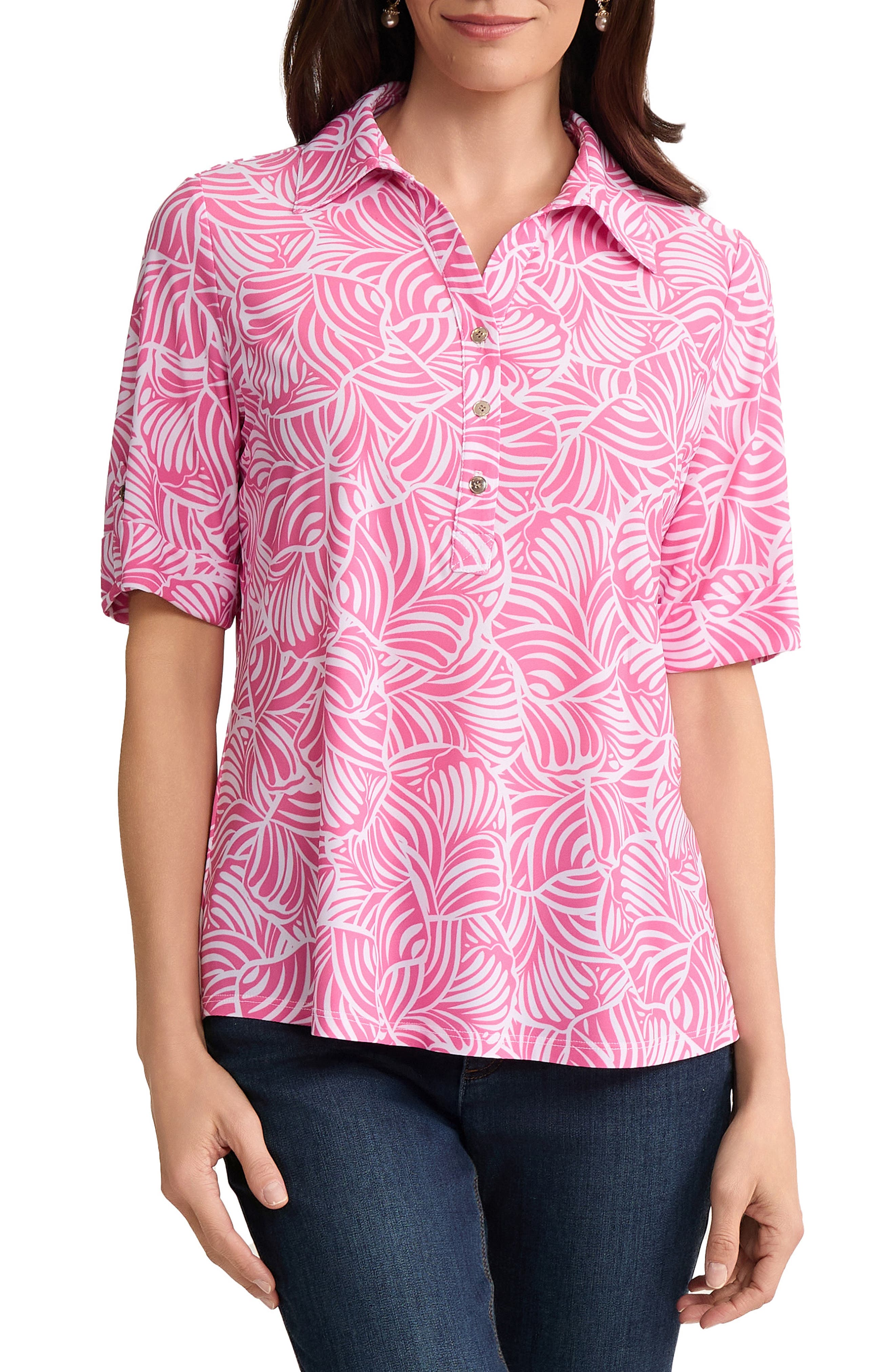 Roll Tab Cuff Polo