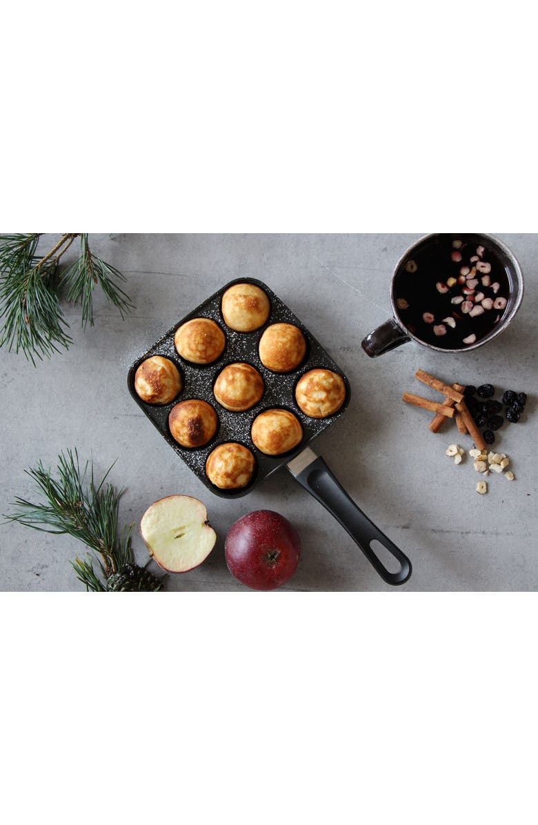 Scanpan Classic Aebleskiver Puff Dumpling Pan, Alternate, color, Black