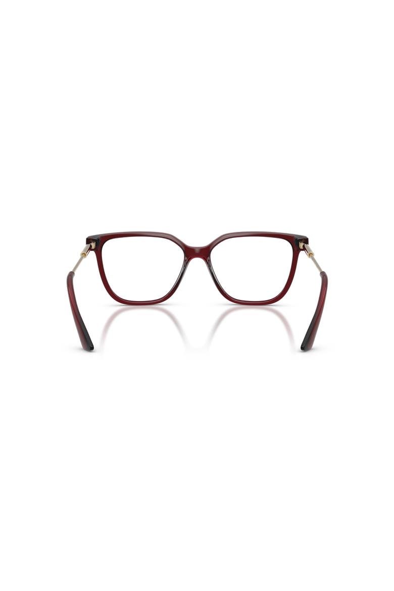 53mm Square optical glasses, Alternate, color, Red