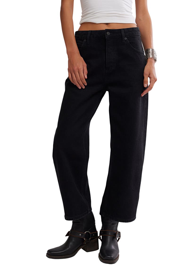 Deep Trance Ankle Boyfriend Jeans, Main, color, DARK MATTER