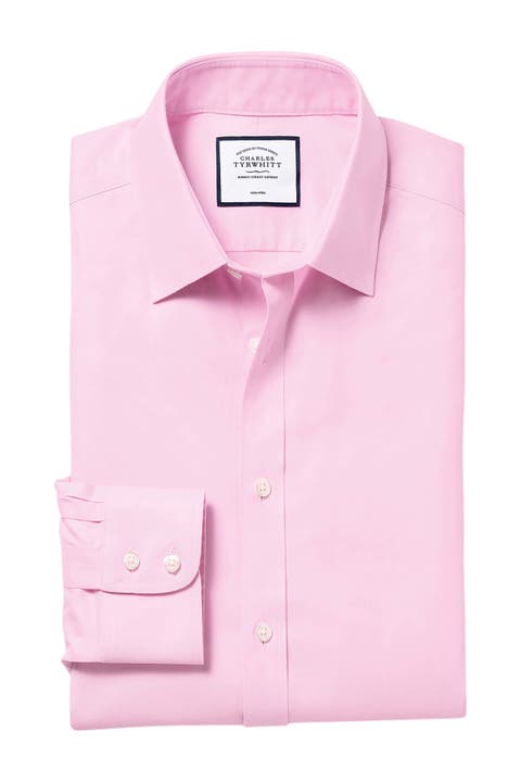 Non-Iron Twill Slim Fit Shirt Double Cuff