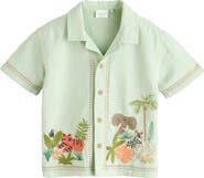 NEXT Kids' Textured Safari Button-Up Shirt