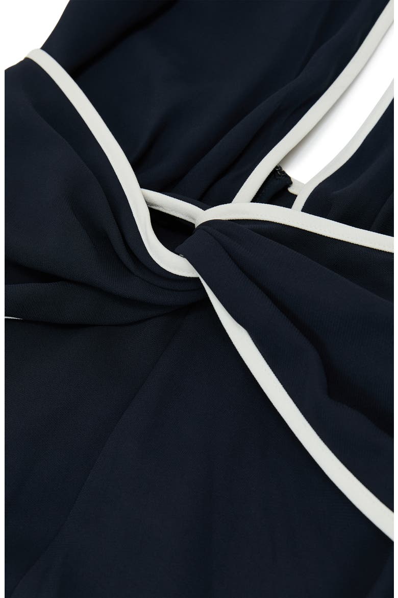 Blair Halter Dress, Alternate, color, NAVY/ IVORY