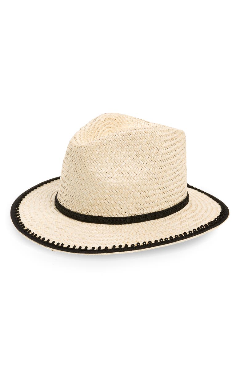 Brixton Lera II Straw Fedora, Main, color,