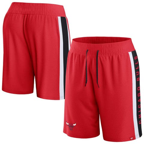 Men's Fanatics Branded Red Chicago Bulls Referee Iconic Mesh Shorts