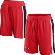 FANATICS Men's Fanatics Branded Red Chicago Bulls Referee Iconic Mesh Shorts