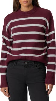 KUT from the Kloth Sam Stripe Crewneck Sweater